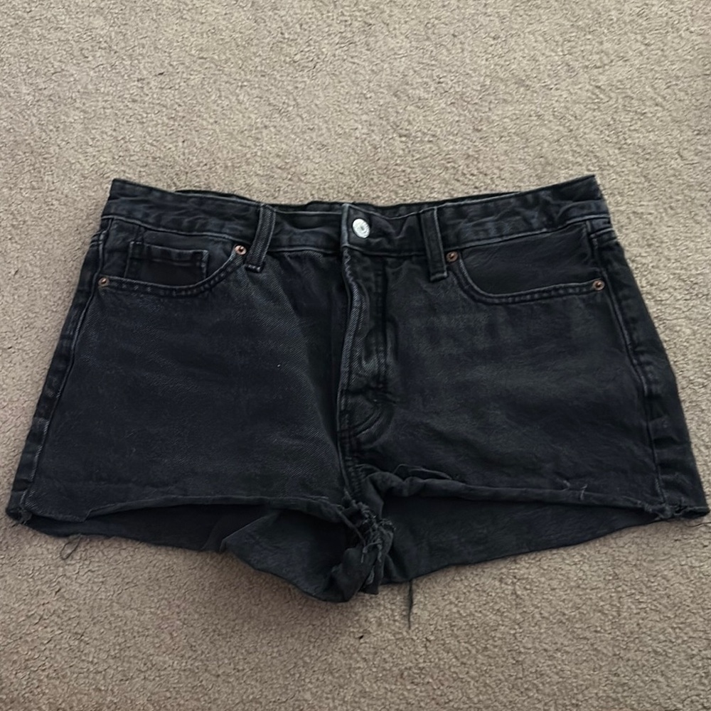 Classic Black Denim Women's Shorts